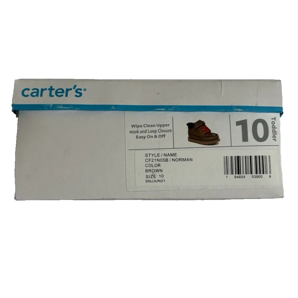 Carter's Norman Toddler Boys Boots Size 10 Brown Fashion Streetwear - NIB